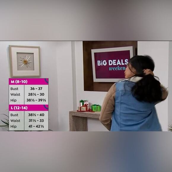 DG2 by Diane Gilman New Classic Stretch Denim Mixed Media Jacket L - Picture 2 of 5